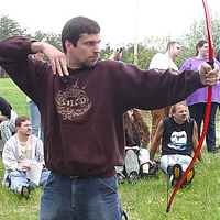 Shooting Archery at Trillium 2005 (credit: Kirk Thomas)
