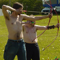 Shooting Archery at Wellspring 2005 (credit: ENC)